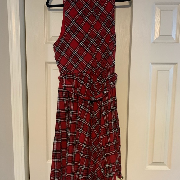 Retro Chic Plaid Mock Neck Dress - Picture 6 of 7